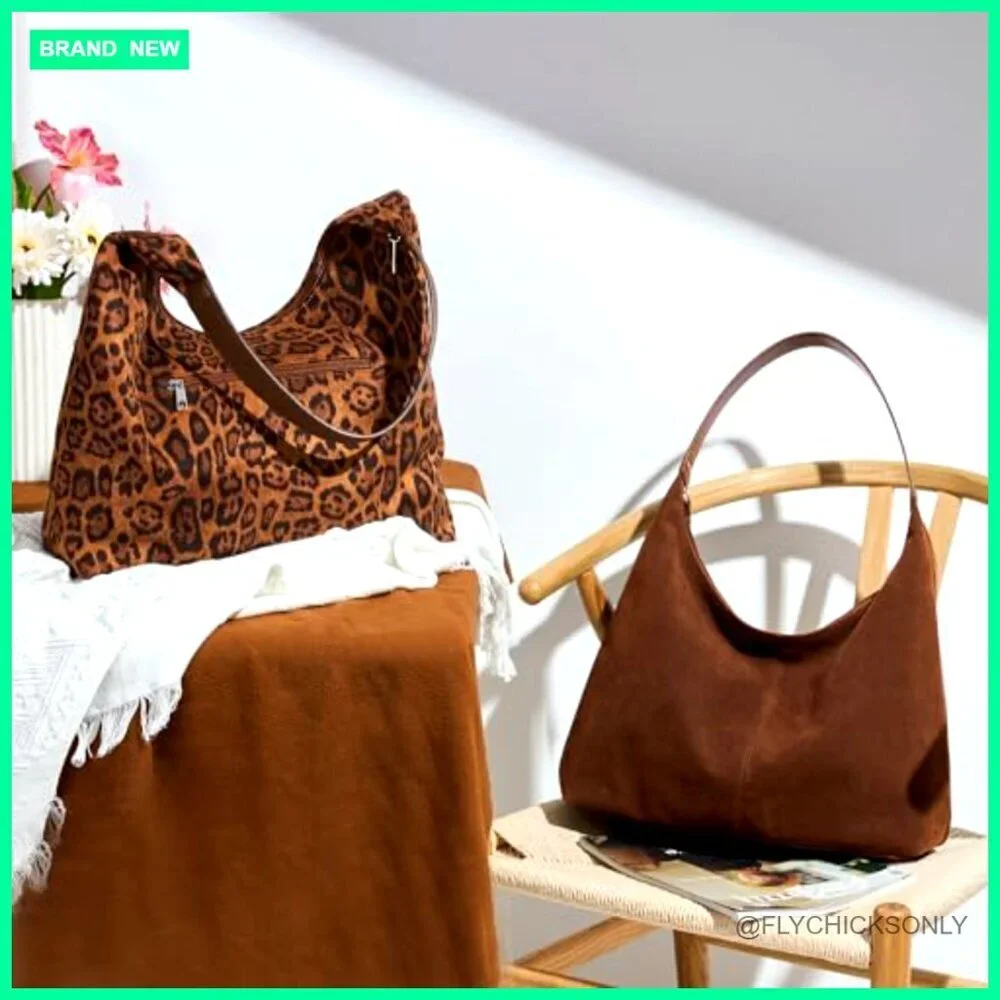 Medium Vegan Leather Hobo Tote with Zipper Closure for Travel Work